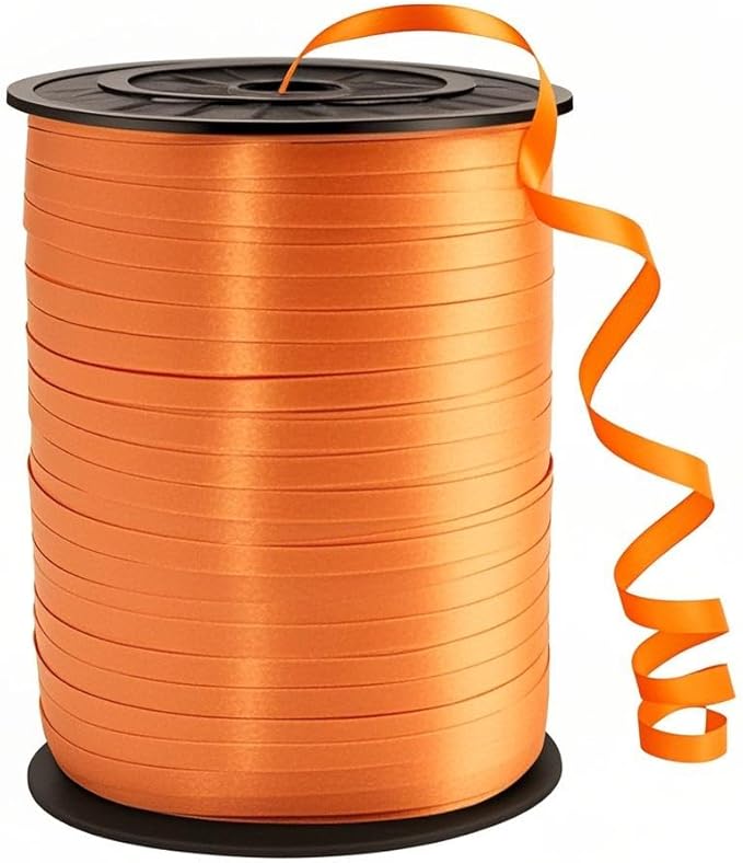 500 Yard Orange Ribbon, 1/5" Curling by WUYUEJXI