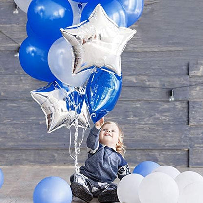 24 Pcs 18" Blue Star Balloons Foil Balloons Mylar Balloon - Image 5