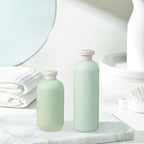 13.5oz Squeeze Bottles with Flip Cap, Refillable Plastic Travel Bottles for Creams, Lotion, Shampoo, Conditioner (2 Pcs)