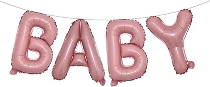 16 Inch Baby Letter Balloons Multicolor Foil Balloons BABY Balloons, Baby Shower by RUIANSI