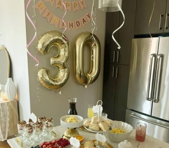 Light Gold Number 0 Balloon 40 inch, Balloon numbers party supplies, deco photo - Image 6