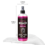 Nicole & Alyssa - Braid Spray 9.5oz - for BOHO Braids, Twists, Locs, Box Braids, Knotless Braids, Cornrows - Braid Sheen, Refreshing, Moisturizing, Detangling, Extra Shine (Pack of 2)