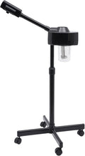 Professional Facial Steamer, 800W Black Skin Care Equipment w/Wheels, 600ml Large Capacity Face Steamer Machine for Beauty Salon, 360°Rotating Head Hot Mist Steamer for Oily Dry Neutral Skin