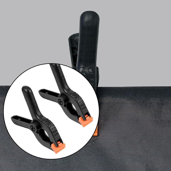 24-Pack Black Plastic Spring Clamps – Anti-Slip Balloon Arch & Backdrop Clips - Image 5