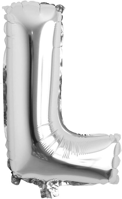 32 inch Letter Balloons Silver Alphabet Number Balloons Foil Mylar Party by REIANS