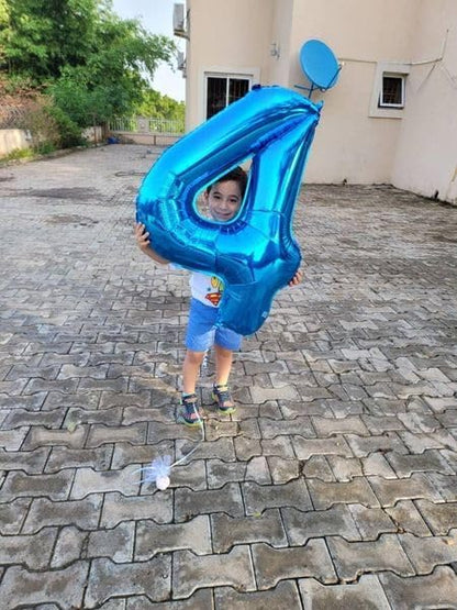 Navy Blue Number 40 Balloon 40 Inch - Image 4