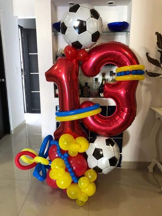 Red Number 1 Balloon 40 Inch, 1st Birthday Party Decorations Men Women | Foil - Image 9
