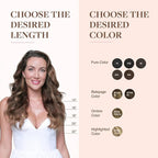 GOO GOO Clip in Hair Extensions Real Human Hair, Remy Human Hair Extensions Clip ins for Women, Natural Human Hair, 18inch 110g 7Pcs, 4/27/4 Balayage Chocolate Brown to Caramel Blonde