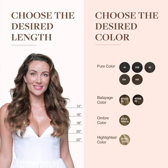 GOO GOO Clip in Hair Extensions Real Human Hair, Remy Human Hair Extensions Clip ins for Women, Natural Human Hair, 22inch 110g 7Pcs, 4/27/4 Balayage Chocolate Brown to Caramel Blonde