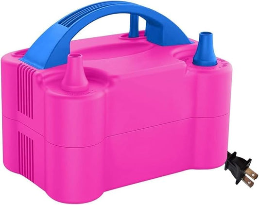 PMU Electric Balloon Inflator Pump 120V, Premium Dual Nozzle Air Blower by PMU
