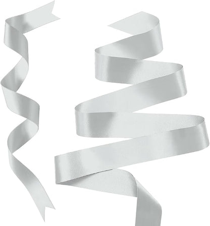 Silver Satin Ribbon For Gift Wrapping1 Inch 25 Yards Easter Ribbons For Crafts - Image 3