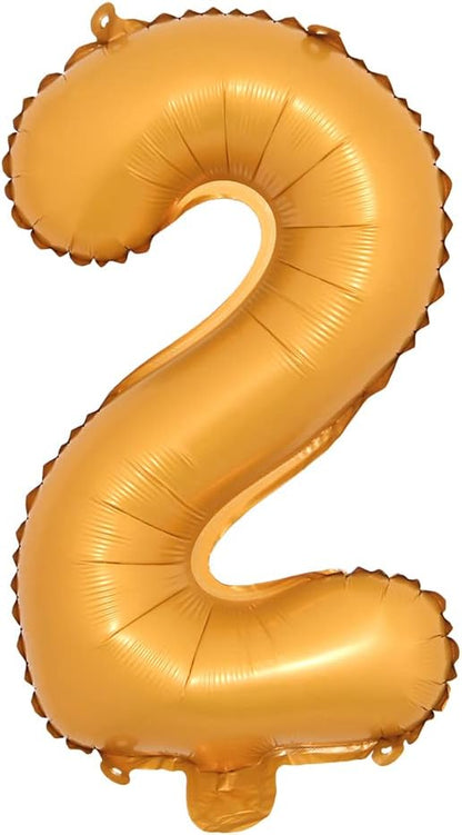 16" inch Single Orange Alphabet Letter Number Balloons Aluminum Hanging Foil by RUIANSI