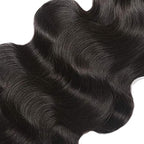 Color 1B Bundles Human Hair Natural Color Body Wave Bundles Same Length 3 Bundles 16 16 16 Inch Unprocessed Brazilian Virgin Remy Hair Extensions 100g/Pc