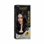 Kaveri Creme Hair Color Permanent Hair Dye Color - With Improved Creme Formula for Gray Coverage Ammonia Free Hair Color Dye for Rich Bright Long lasting (Black, 3.04 Fl Oz) - Pack Of 3