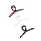 Thin Hair Clips Strong holding teeth interlocking Women butterfly Clips for thin Hair 3 Count In set banana hair clips (mixed colors clips for thin clips)