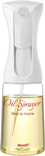 Mistifi Oliver Oil Sprayer for cooking, Spray bottle 6oz, Non-Aerosol Refillable Dispenser Oil Mister (set of 2)