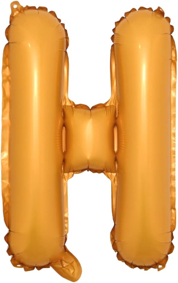 16" inch Single Orange Alphabet Letter Number Balloons Aluminum Hanging Foil by RUIANSI