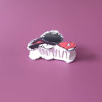 Mafalda Hair Clips,Novelty Acetate Mafalda Claw Clip,Small Claw Clip for Women