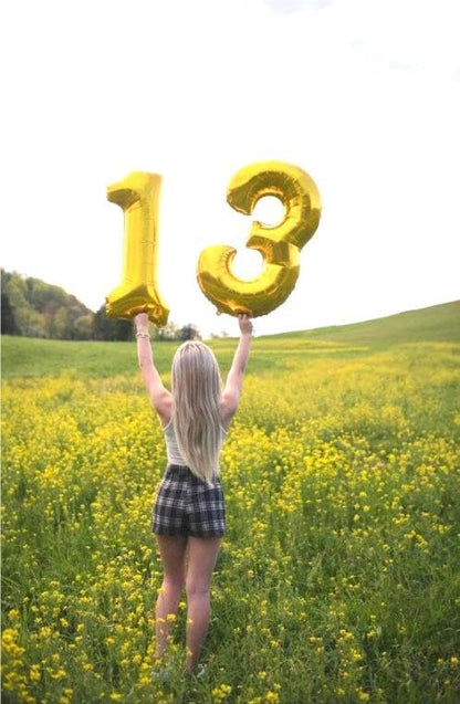 Large 40 Inch Gold 13 31 Number Balloon, 13 31 Gold Birthday Party Decorations - Image 5