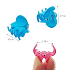 50 PCS Mini Hair Claw Clips， Bangs Strong Grip Multifunction Clamp Clips. (Matte Colors)