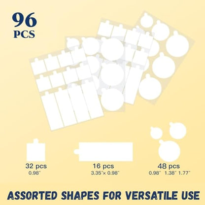 Multi-Shape 96pcs Clear Double Sided Nano Tape, Museum Adhesive Putty, Sticky - Image 2