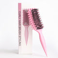 Curl Defining Brush for Curly Hair, Flexi Vented Brush for Faster Drying Hair, Detangling and Shaping to Reduce Pulling (Pink)