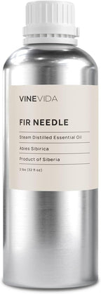 VINEVIDA Fir Needle Essential Oil 32 oz - Undiluted Candle Scent DIY Scents for Candlemaking Bulk Soap Making Safe Skin 946.36 milliliters 40.96 Ounces