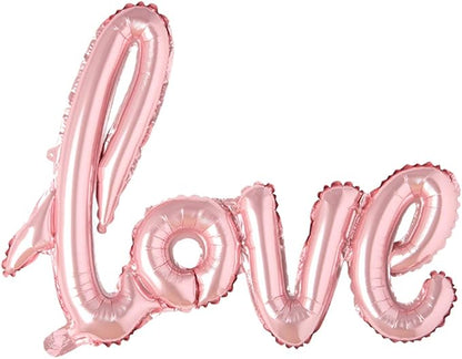 Giant multicolor Love Letter Foil Balloons Champagne Love Balloon, Wedding by REIANS