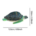 Novelty Green Sea Turtle Hair Clip,Acetate Hair Claw,Big Hair Clips for Women
