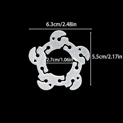 30 Pcs Balloon Clips, Plastic Flower Shaped Reusable Balloons Arch Clip Holders - Image 2