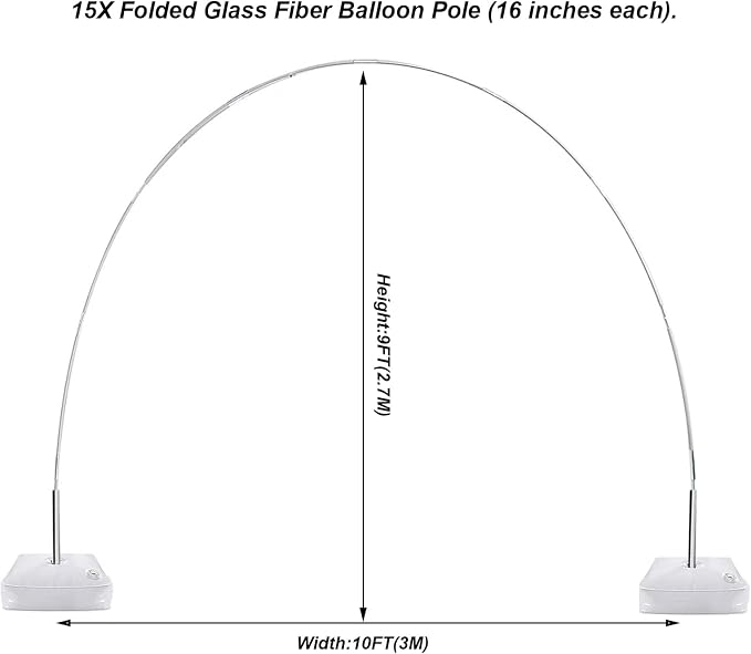 LANGXUN 20ft Balloon Arch Kit, Balloon Arch Stand - Image 2