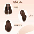 100% Real Hair Mannequin Head Training Head Manikin Cosmetology Doll Head for Hairdresser Practice Braiding Hair Styling with Clamp stand (18inch)