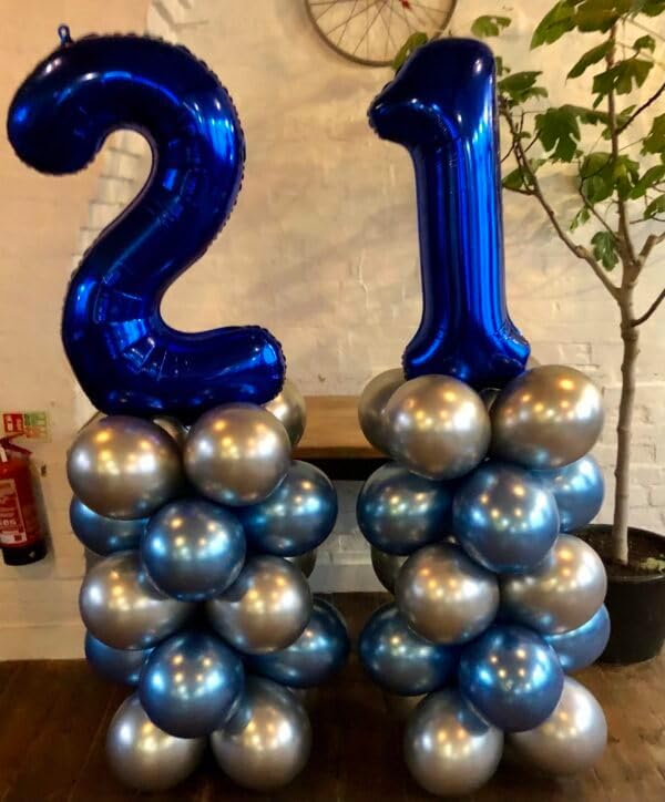 Night Blue Number 9 Balloon 40 Inch - Image 7