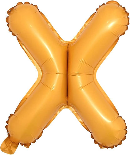 16" inch Single Orange Alphabet Letter Number Balloons Aluminum Hanging Foil by RUIANSI
