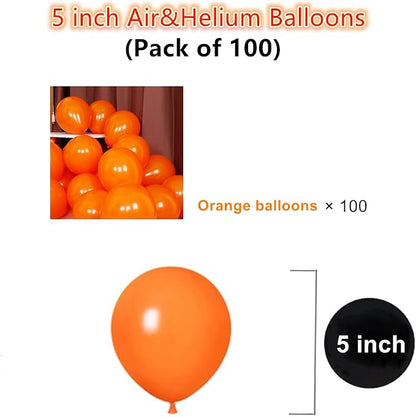 5 inch Orange Party Balloons - Image 2