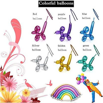 100Pcs Metallic 260 Balloons, Color Chrome Long Balloon - Image 6