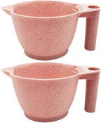 Luxshiny 2pcs Portable Hair Dye Mixing Bowl Tint Bowls for Hair Salon Material and Application