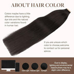 GOO GOO Tape in Hair Extensions Human Hair, 1B Natural black, 18inch 100g 40pcs, Skin Weft Seamless Invisible, Silky Straight with Thick Ends, Remy Human Hair