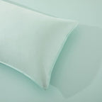 Luxury Bamboo Market | Queen Envelope Pillowcase Set | 100% Viscose Made from Bamboo | Organically Grown | Ultra Soft | Cooling | 2pcs [Coastal Green]