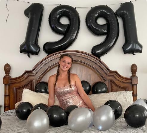 Foil 40 Inch Big Black 29 Balloon Number, Giant Happy 29 Birthday Party Supplies - Image 7