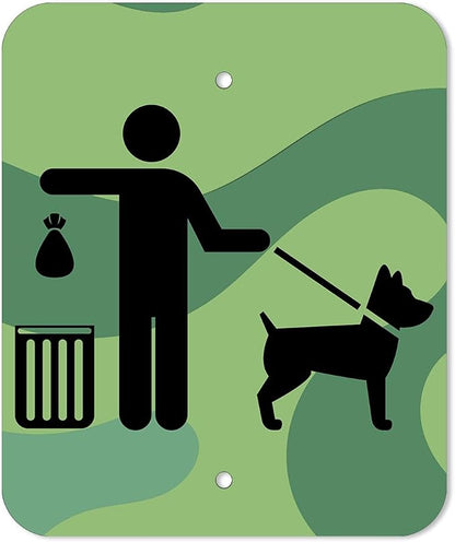 Zero Waste USA - DISPENSE-ART™ Roll Bag Dispenser & Sign - Green Land | - Image 2