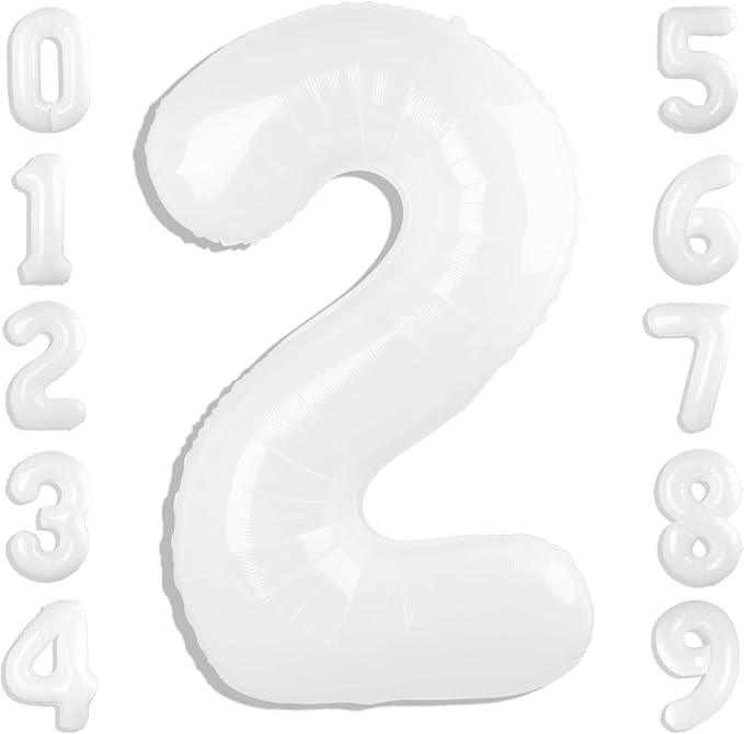 Number 2 Balloons 40 Inch 2 Balloon by Mluchee