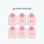 GIMME Bands Thick Fit Hair Ties | No Break Microfiber Thick Hair Elastics | Firm Yet Gentle Hold with No Snagging, Dents, or Breakage | Black Onyx
