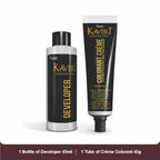 Kaveri Creme Hair Color Permanent Hair Dye Color - With Improved Creme Formula for Gray Coverage Ammonia Free Hair Color Dye for Rich Bright Long lasting (Burgundy, 3.04 Fl Oz) - Pack Of 3
