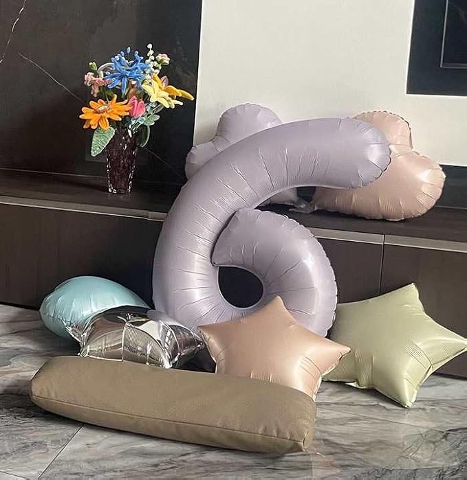 CreamPurple Number 4 Balloon 40 Inch, 4th Birthday Decorations Men Women | Foil - Image 7