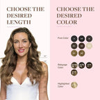 GOO GOO Clip in Hair Extensions Real Human Hair, Remy Human Hair Extensions Clip ins for Women, Natural Human Hair, 16inch 150g 9Pcs, 4/27/4 Balayage Chocolate Brown to Caramel Blonde