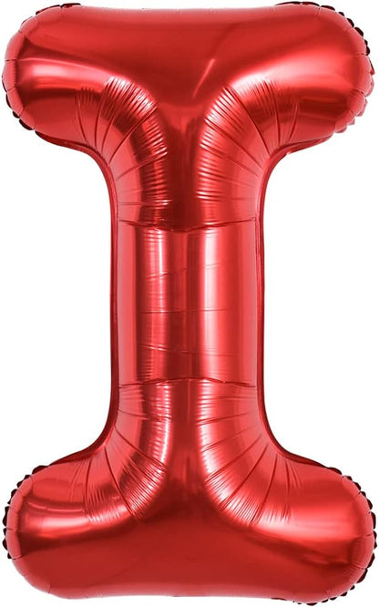 TONIFUL 40 Inch Large Bright Red Letter Balloons A-Z, Giant Jumbo Helium Foil by TONIFUL
