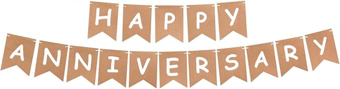 Happy Anniversary Banner Balloons Wedding Love Party and Background Indoor by Unknown