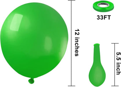 KBZVNAF Green Latex Party Balloons 50 Pack 12 inch | Light Green Helium Matte - Image 2