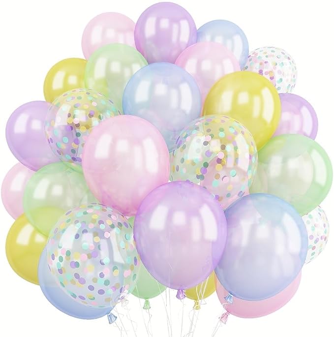 Pastel Rainbow Balloons, Pastel Color Balloons by Froova
